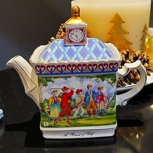 Sadler vintage teapot "A round of golf"
